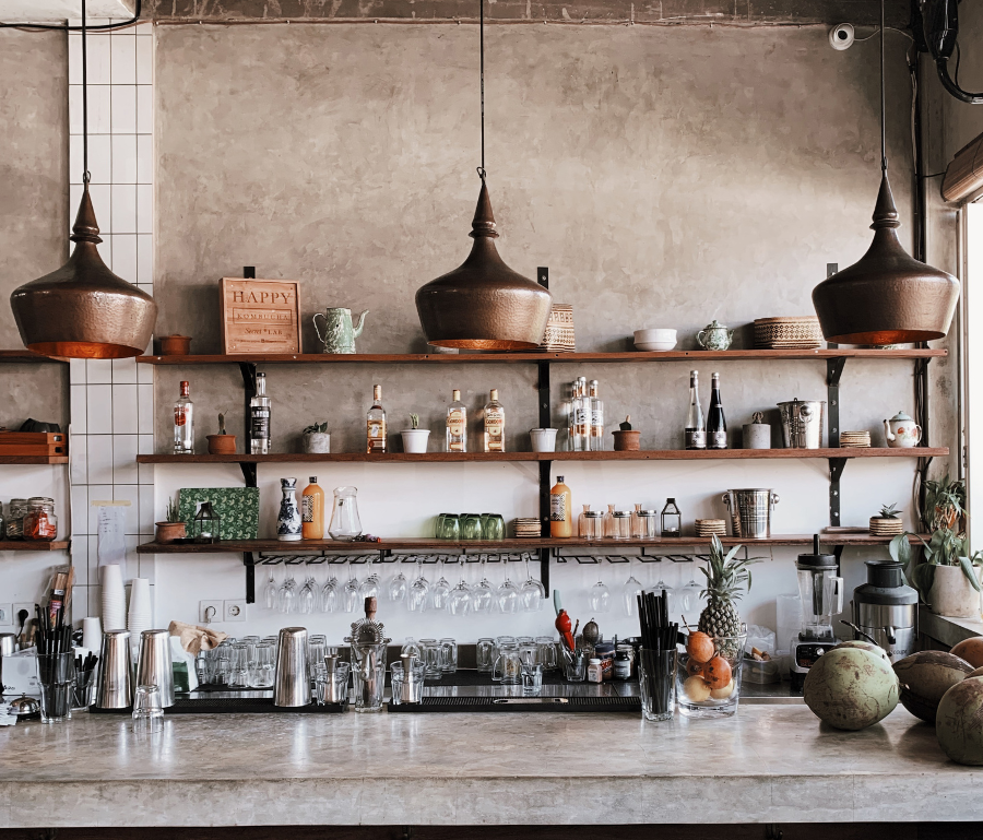 Rustic bar interior -1